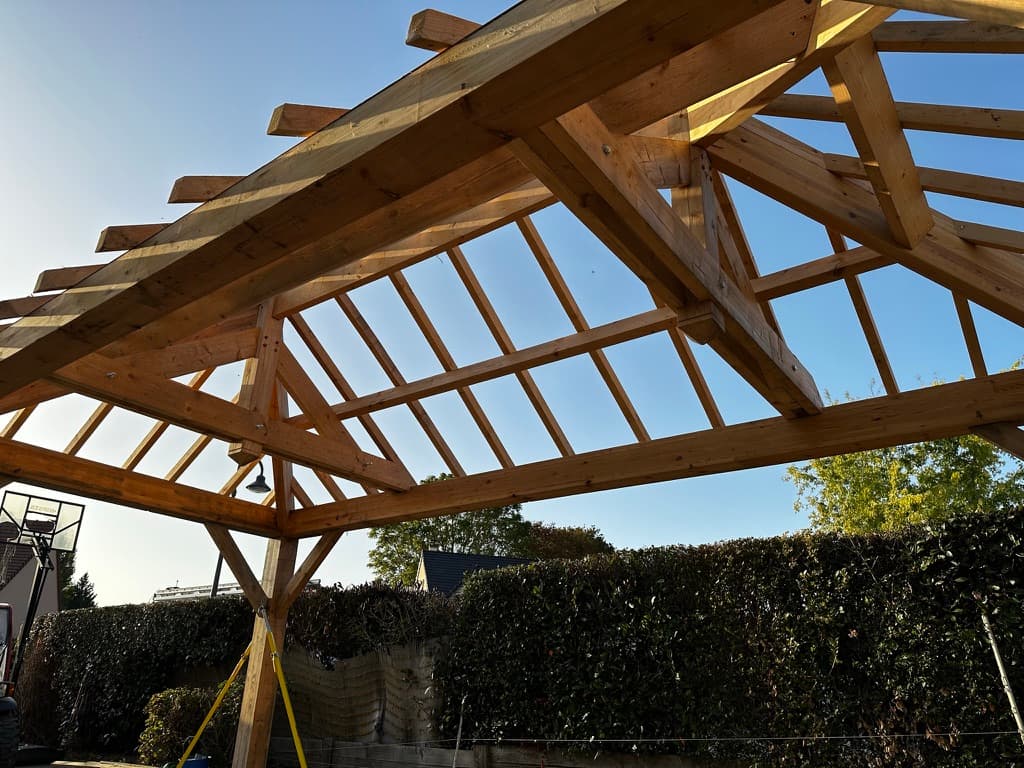 Charpente en bois traditionnelle