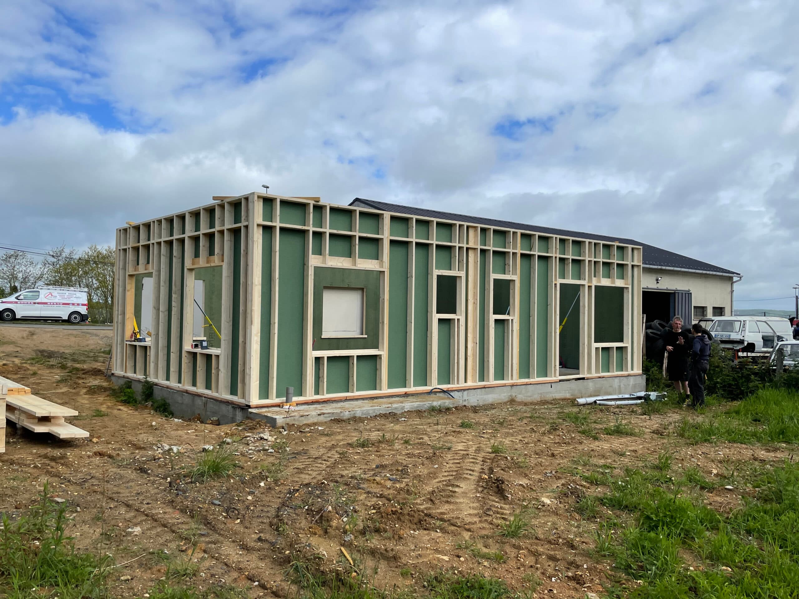 Construction d'une ossature en bois