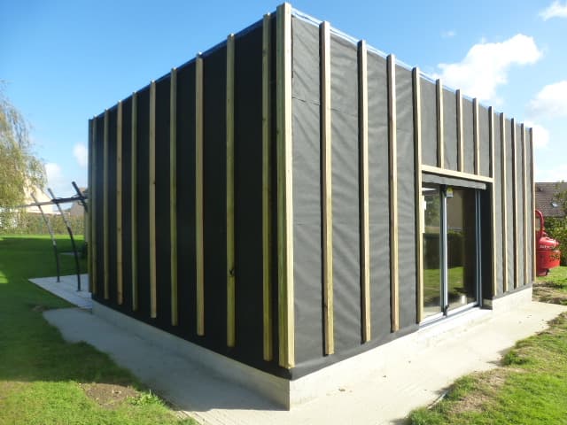 Ossature en bois d'un bâtiment